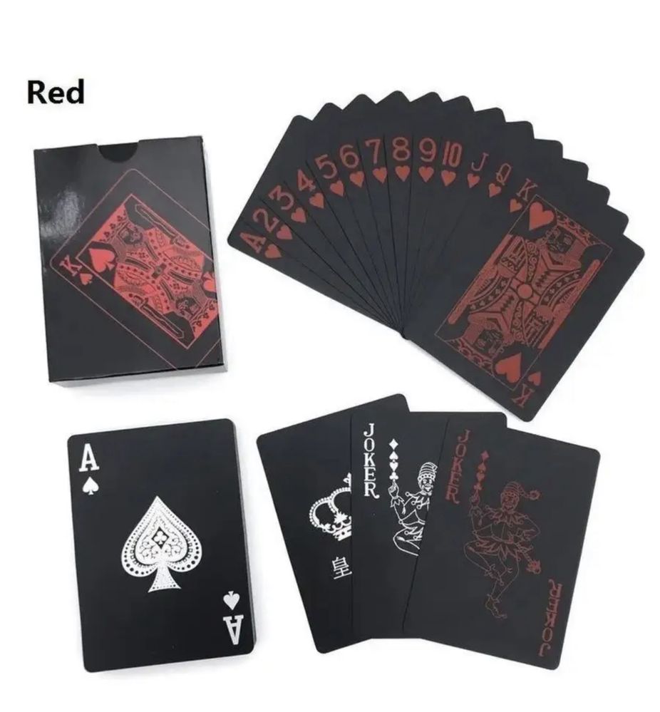 Покерные пластиковые карты игральные