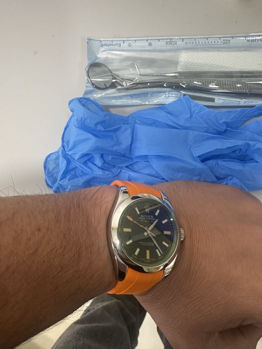 Rolex MILGAUS green sapphire
