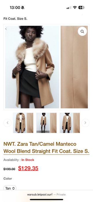 Палто Zara – Manteco Wool