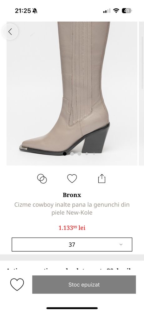 Cizme Bronx piele