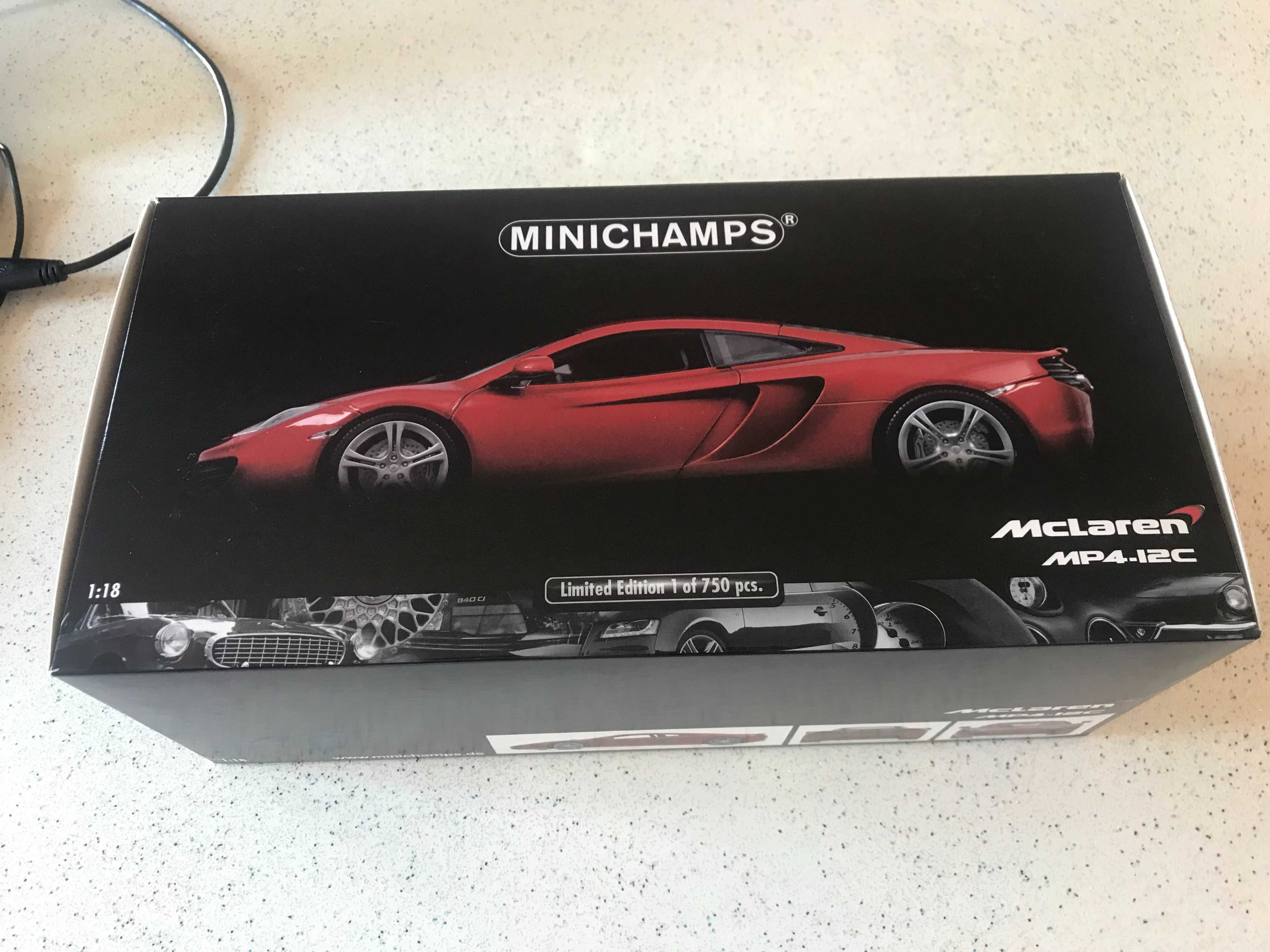 Macheta Auto Metalica McLaren MP4 - 12C 1:18 Minichamps