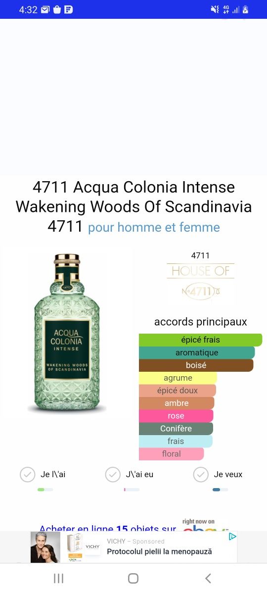 Parfum unisex Aqua Colonia Intense Scandinavia