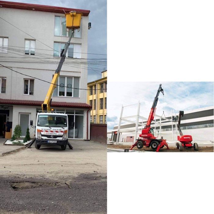 Inchiriere Manitou rotativ 18m / nacela 20m / macara lucrari inaltime