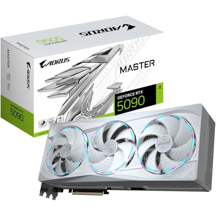 Видео карта  AORUS GeForce RTX 5090 MASTER ICE, 32GB GDDR7
