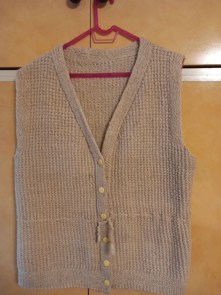 Vesta lână naturala oaie.