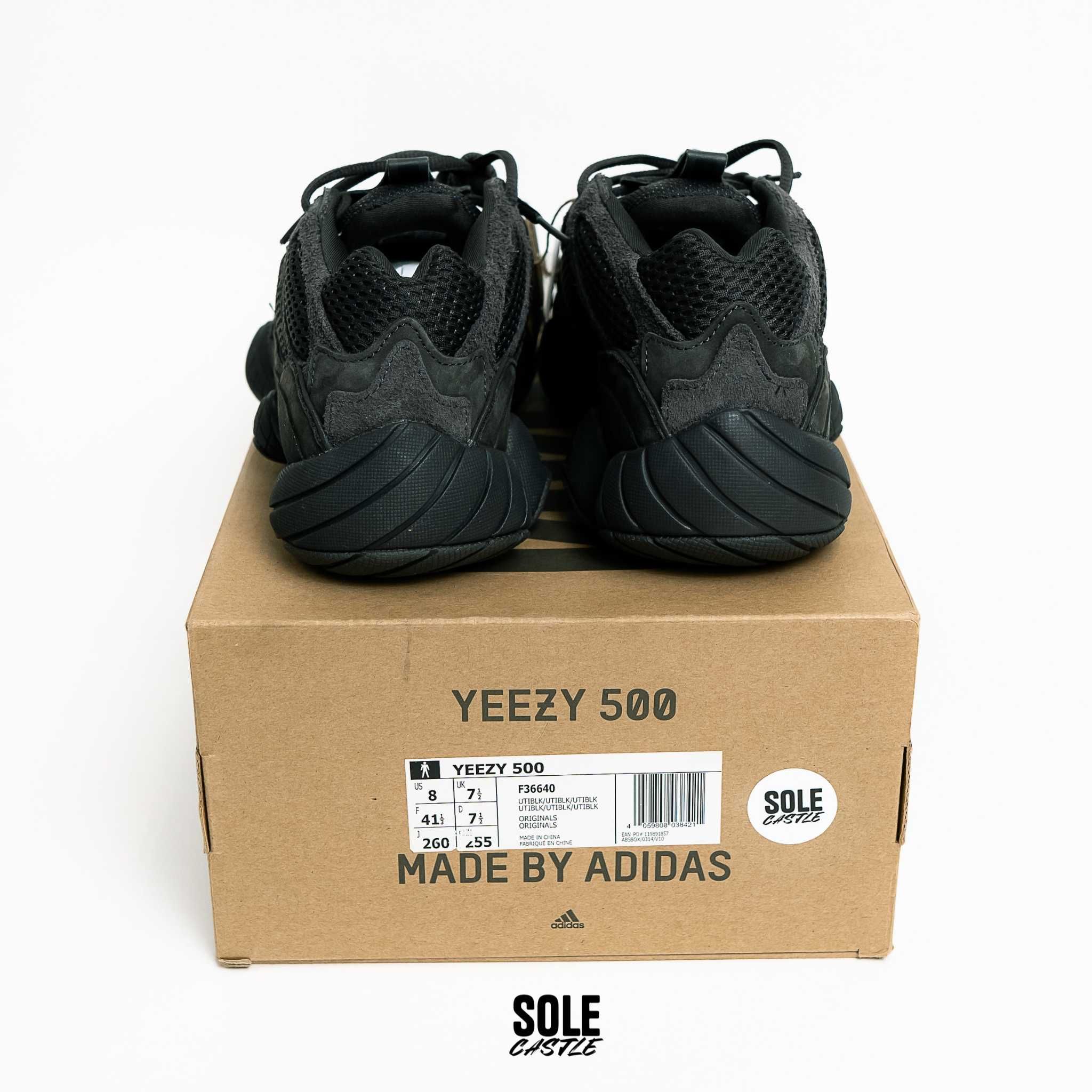 Yeezy 500 "Utility Black" (nu nike, jordan sau dunk)