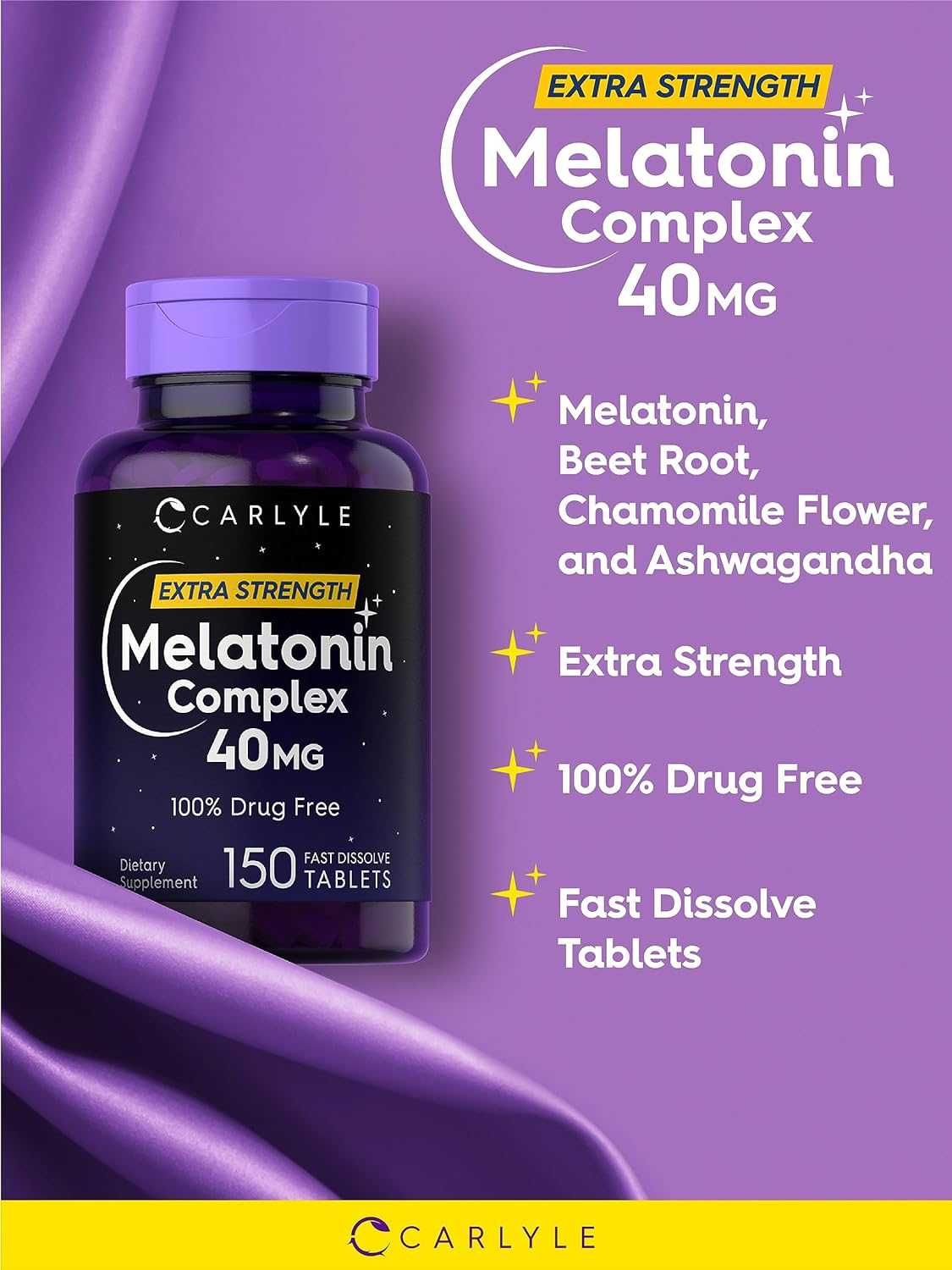 Комплекс мелатонина 40 мг 150 быстрорастворимых таблеток