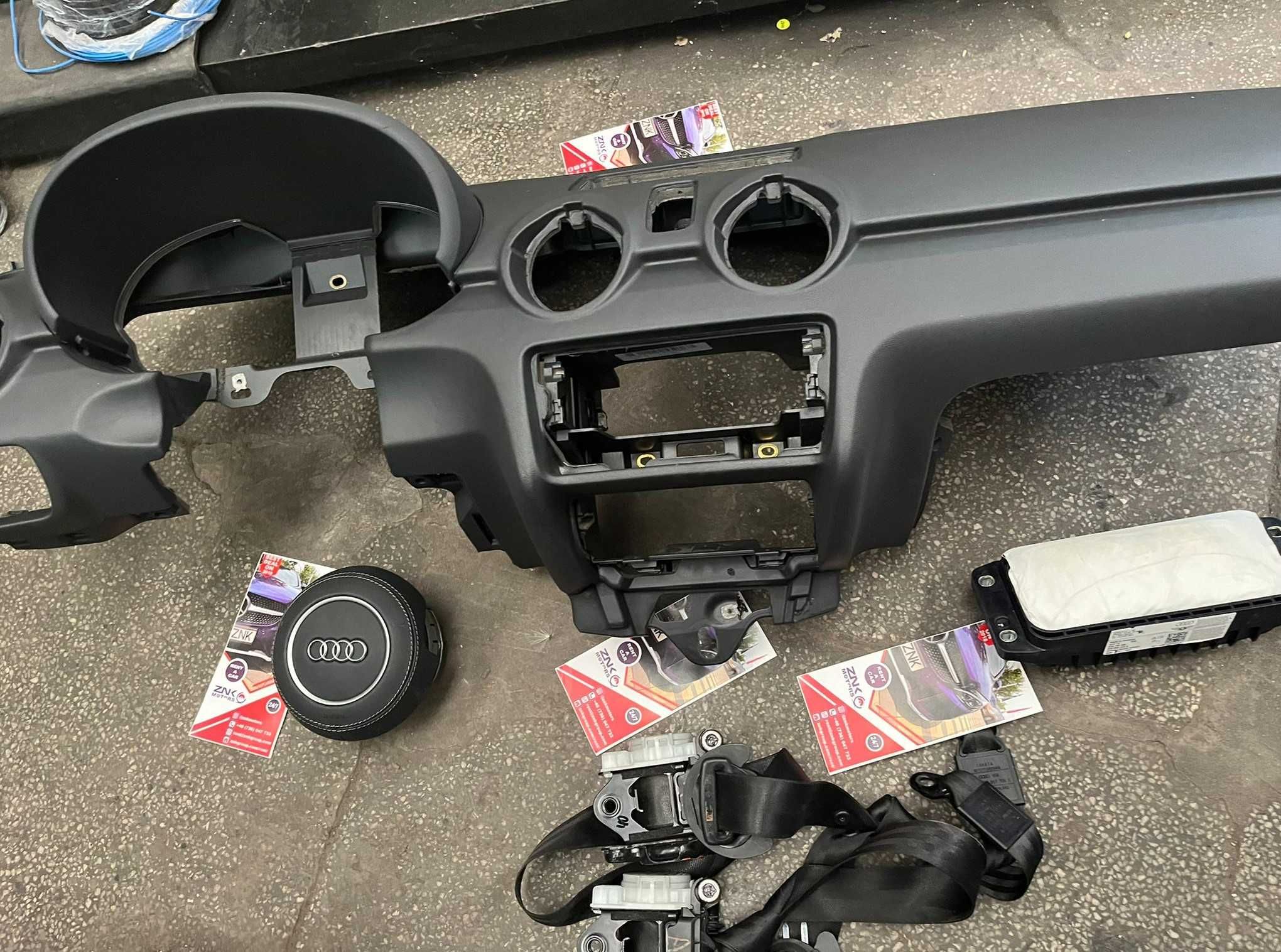 Audi A1 kit airbag volan S line pasager plansa de bord - set centuri