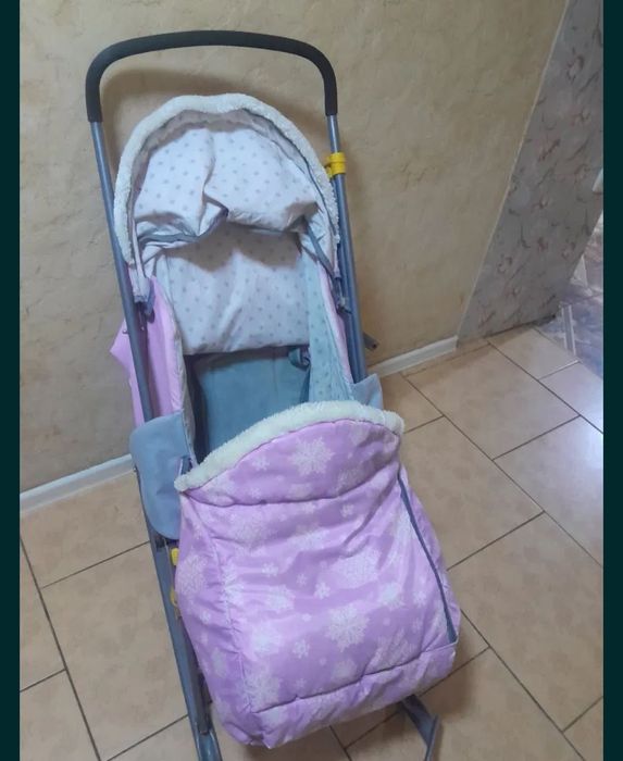 санки коляска на зиму