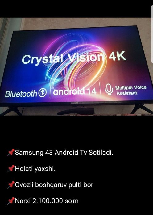 Samsung 43 Android Tv Sotiladi