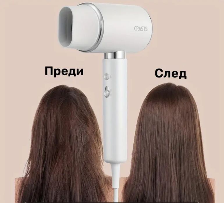 Професионален сешоар  с йонна технология