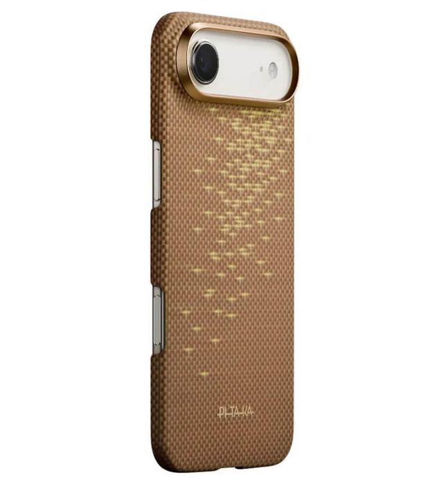 Magsafe Калъф за iPhone Air, PITAKA Ultra Slim Golden Glint Case