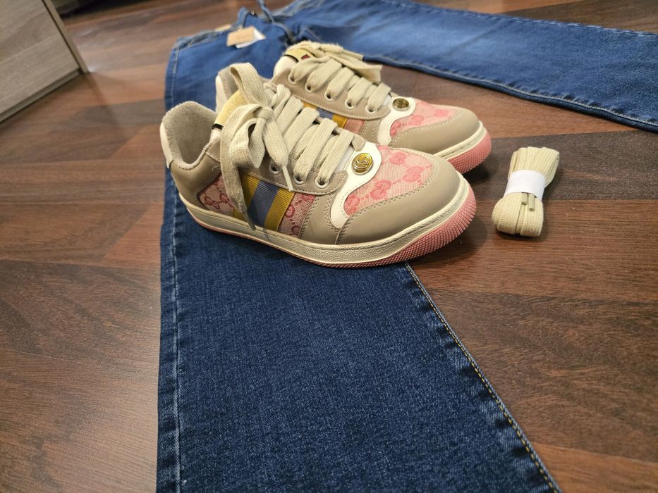 Кеды Gucci  на шнуровке