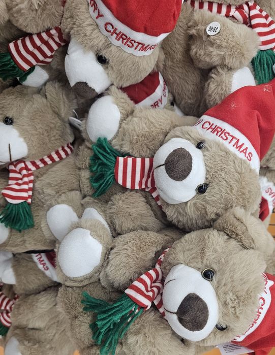 Коледни пантофи пантофки мече