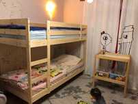 Pat supraetajat lemn pin IKEA 90x200cm