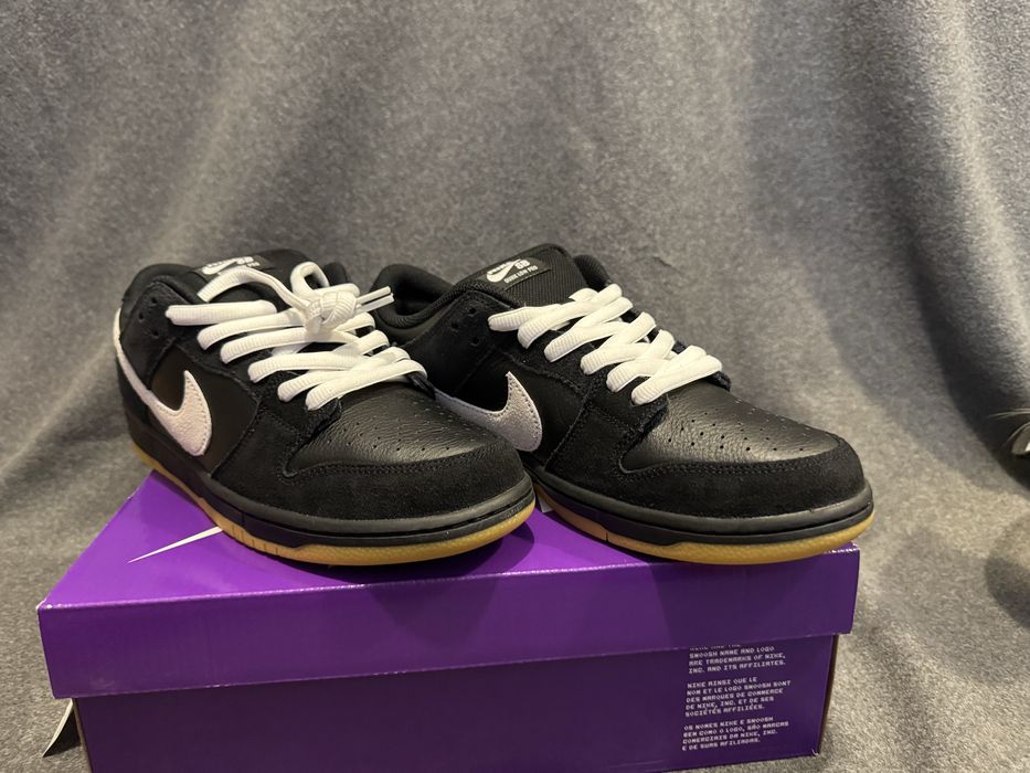 Nike SB Dunk Low PRO Black White Gum , marimea 44