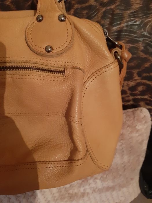 Чанта естествена кожа