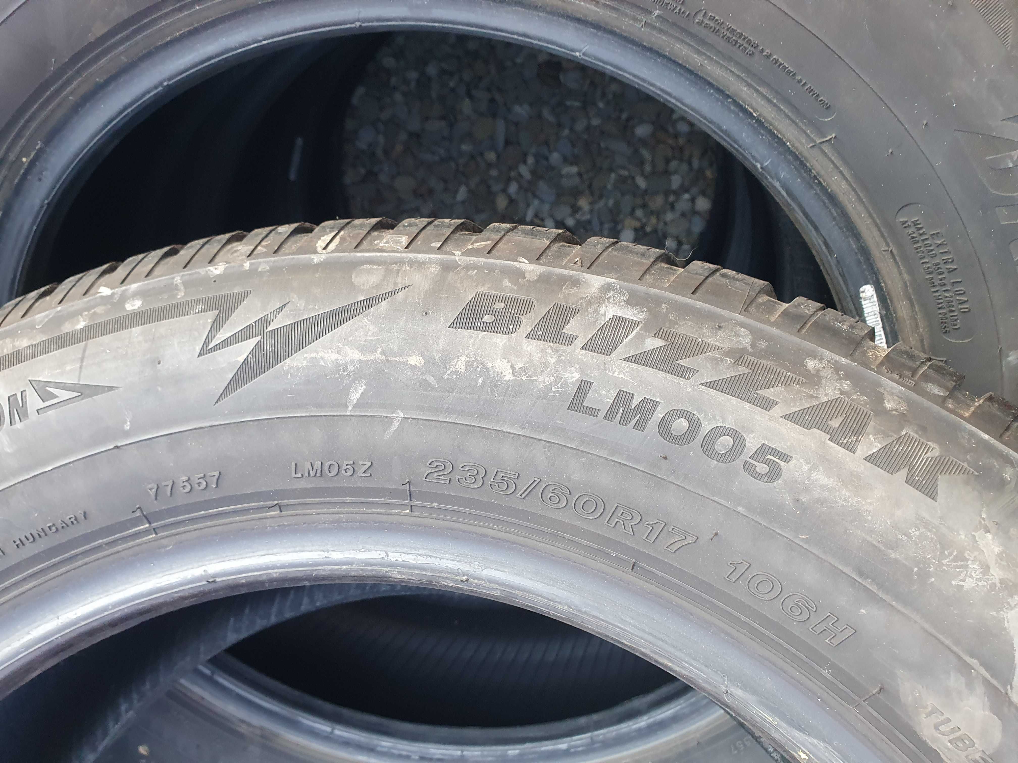 235 60 17,4buc M*S,BRIDGESTONE BLIZAK,2020,6mm