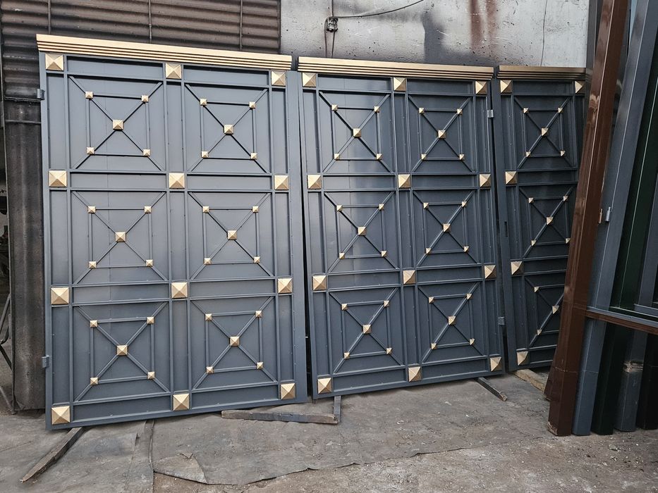 Темірден ворота ограждение рещетка перила урны т.б жасаймыз установка