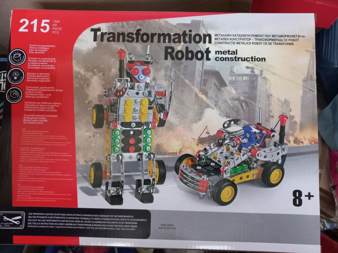 Transformer, set de construit din metal Masina-Robot