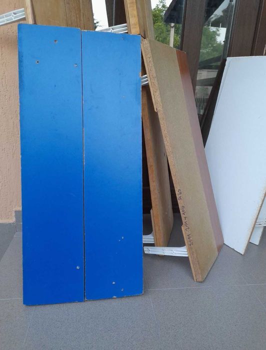 Rafturi din Lemn de Pin & PAL Melaminat – 6 Bucăți