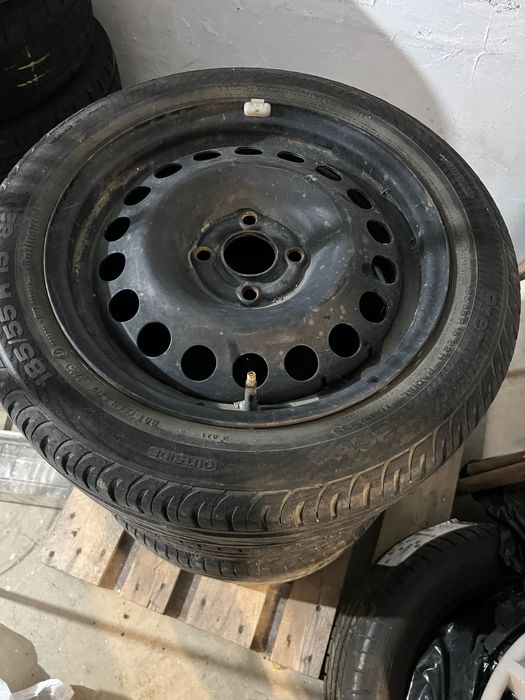 Roți Opel Corsa, cu anvelope de vară.