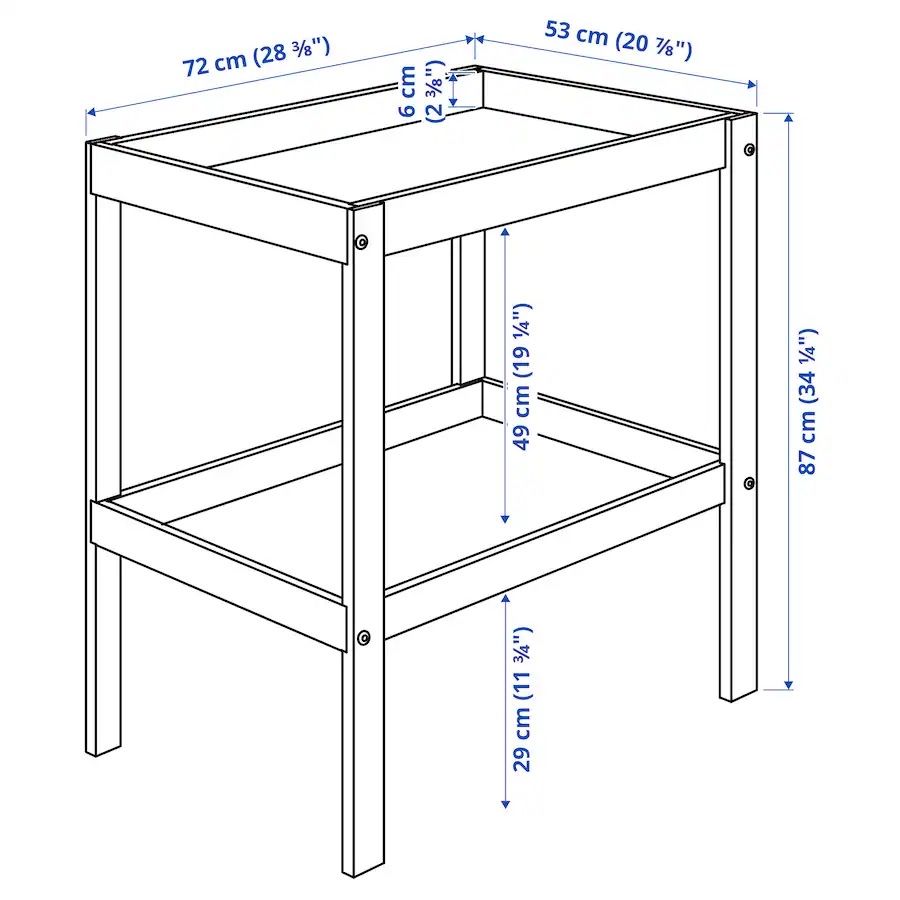 Vand masa de infasat Ikea