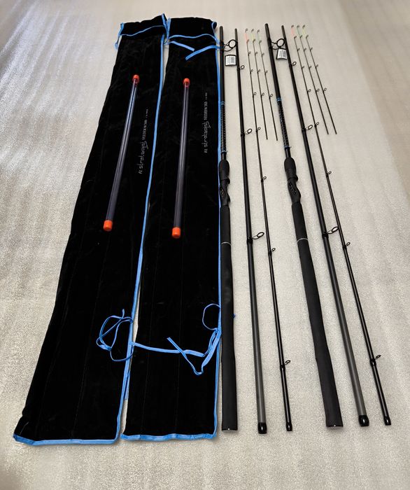 SET 2 Lansete Feeder FL Strategist Method Feeder 3.90M, 100G, 3+3SEG