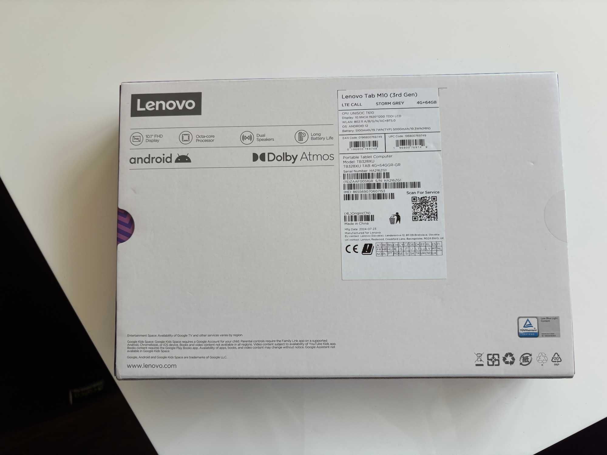 Lenovo Tab M10 с гаранция