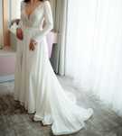 Rochie mireasa voal cadou S-M