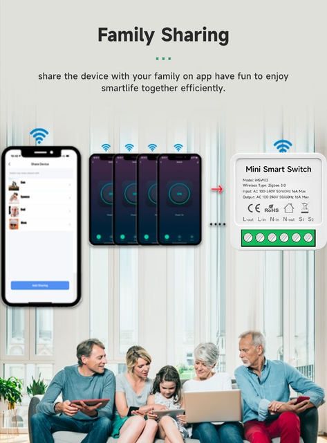 Tuya Smart ZigBee 3.0 16A  мини-превключвател (Home Assistant Z2MQTT)