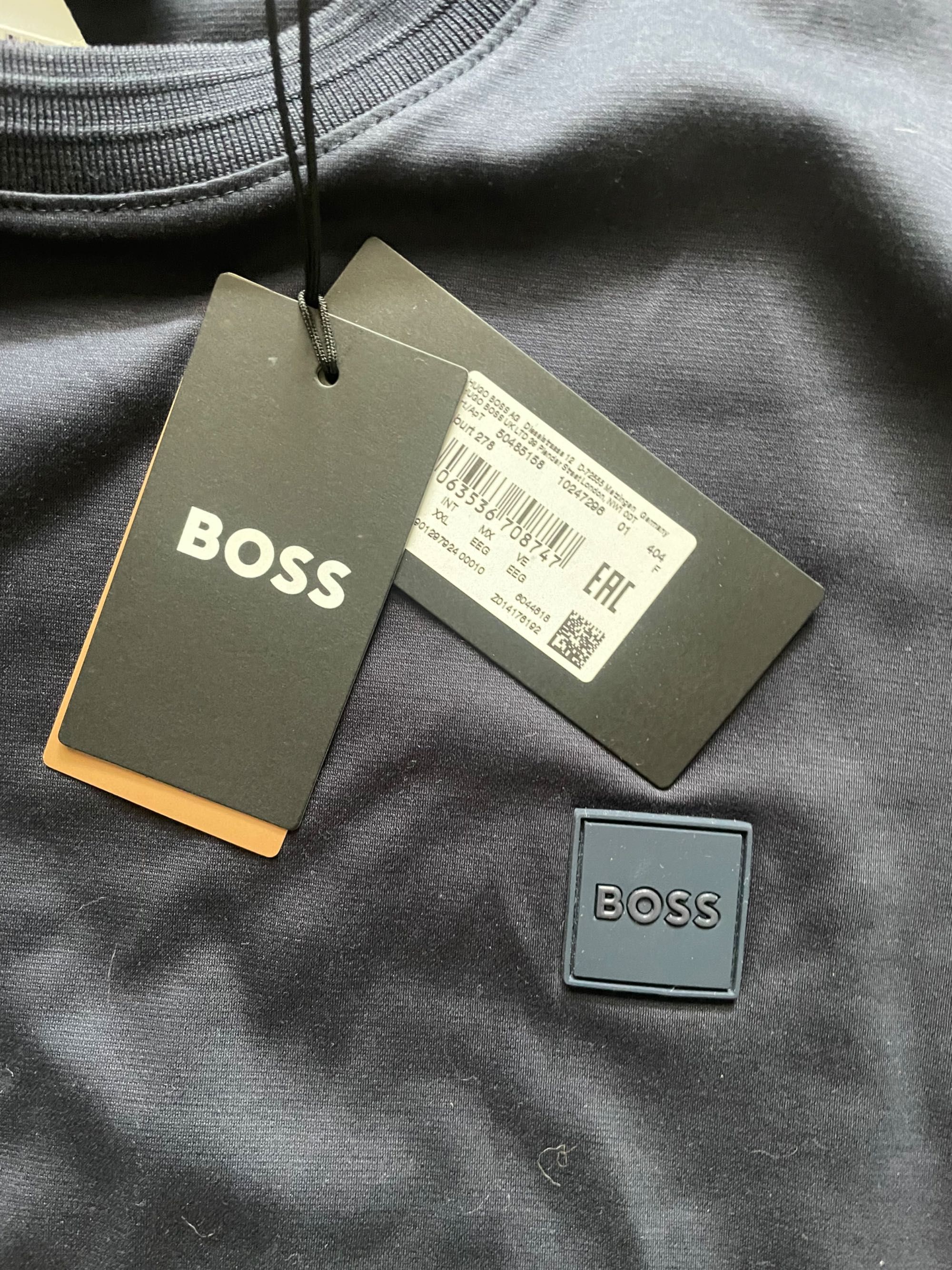 Мъжка тениска BOSS XXL, нова, с етикет