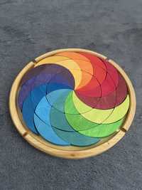 Joc din lemn Spirala Culorilor - Grimm’s