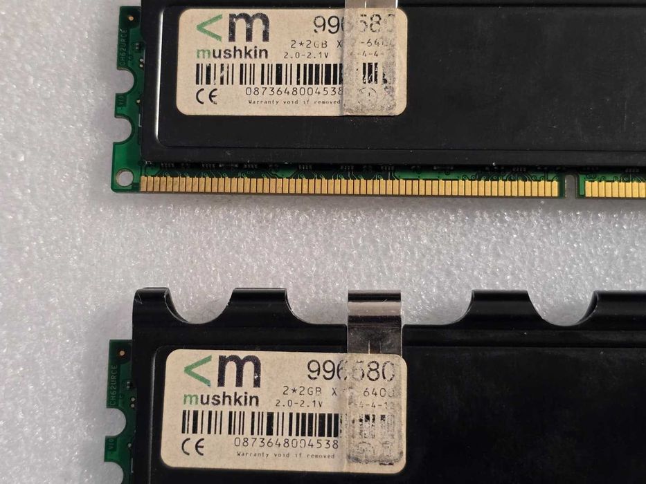 Kit memorie RAM desktop Mushkin 4GB (2x2GB) DDR2 800MHz 996580
