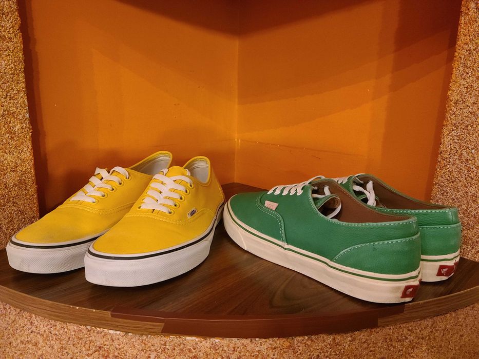 Pantofi (sneakers) Vans Classic Skateboard TB9C Galben + Verde