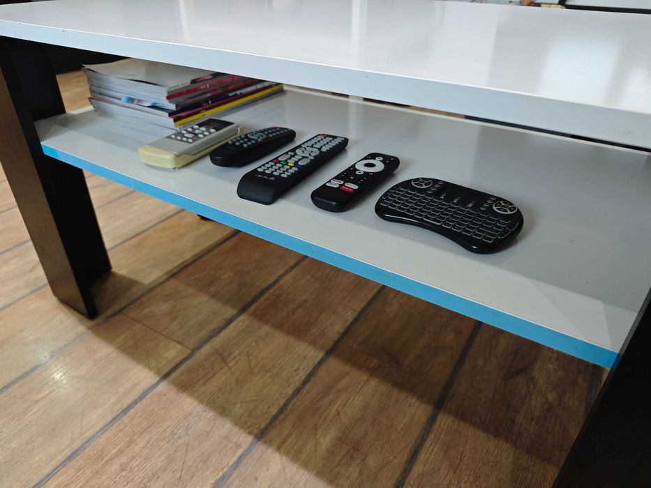 Холна маса Медея / Medea - черно шагре и бял хай глос ПДЧ 100/50/51