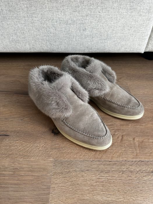 Ghete iarna imblanite Loro Piano 37 decor blana nurca