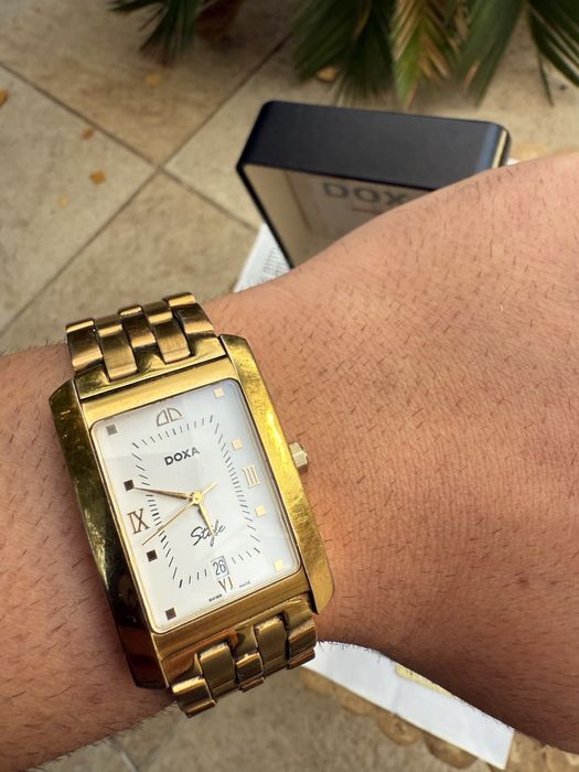 Ceas Doxa Style Quartz - Full Set, Cutie și Acte placat aur