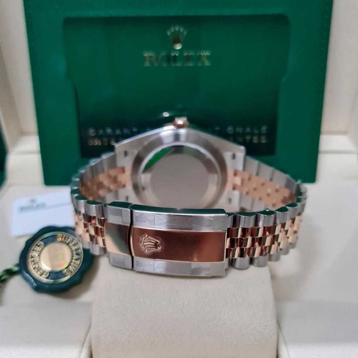 Rolex datejust 41mm двуцветен / шоколадов