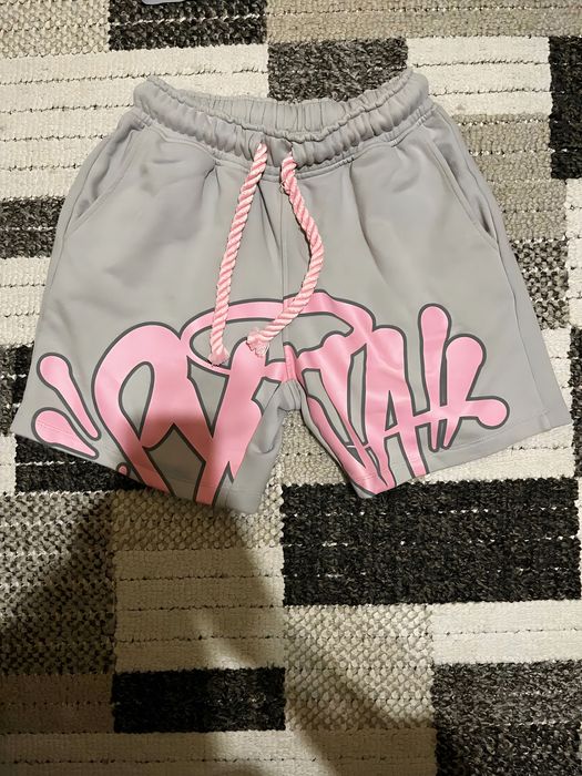 Syna world тениска и къси панталони сиви и розови