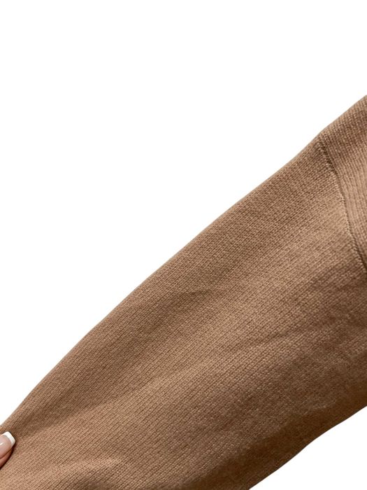 HALOGEN размер M дамски кашмирен пуловер 100% КАШМИР поло яка бежов