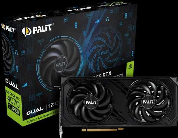 Видеокарта Palit RTX 4070 Super dual в идеальном состоянии