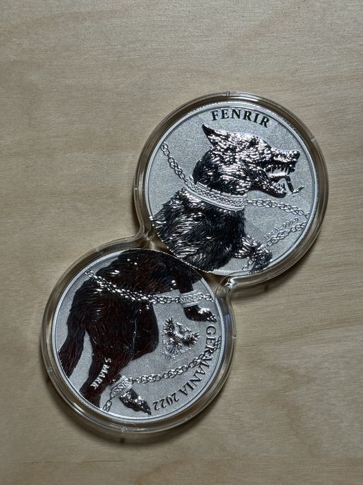 Monede argint Germania Mint - Galia & Germania 2 Oz și Fenrir 2x 1 Oz