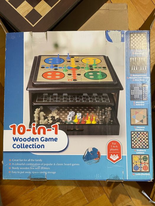 10-in-1 wooden Game Collection