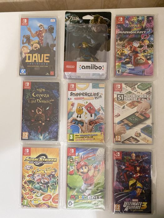 Игры для Nintendo switch и Amiibo