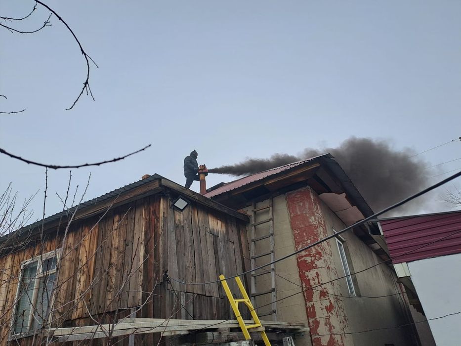 Вакуумная чистка дымоходов! Имеется лестница!