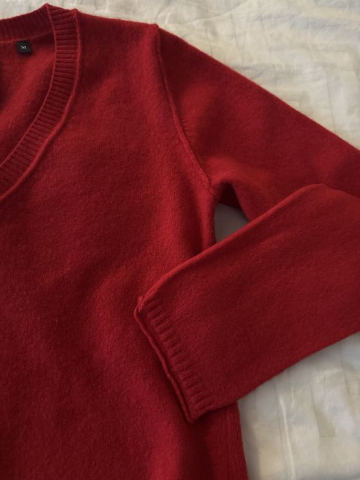 Червен пуловер Marc O’Polo от вълна и кашмир