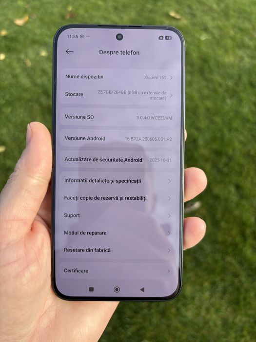 Xiaomi 15T ca NOU 12GB + 4GB RAM cu 256GB ROM original impecabil
