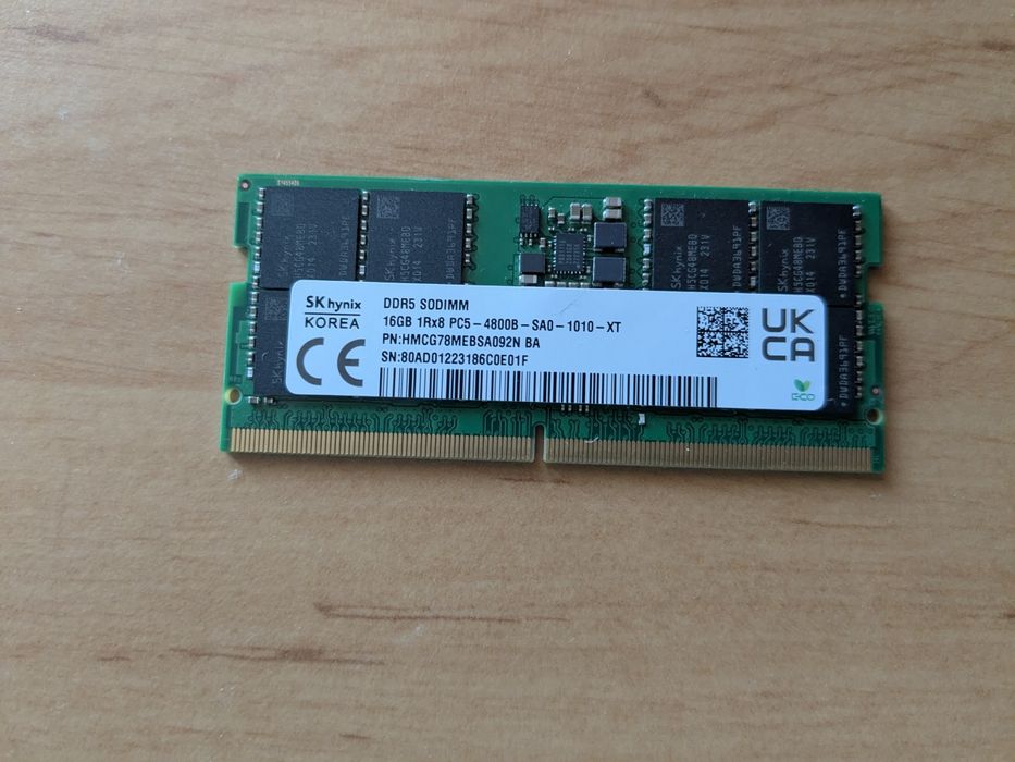 Memorii SK Hynix DDR5, 1x16Gb, 4800