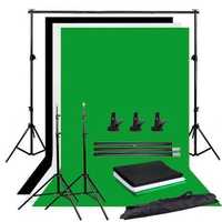 Suport fundal foto studio 2x2 m cu clesti si 4 panze fundal incluse